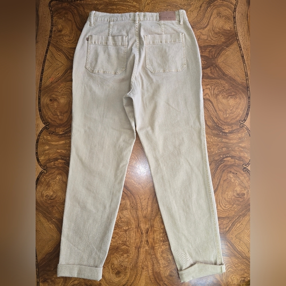 Judy Blue Womens Straight Leg / Jogger Style Tan Utility Pants, Size 13/31 - Picture 8 of 9